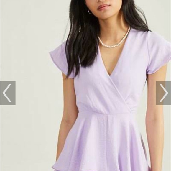 Altar’d State Ruffled Tie Waist Romper Sz M - Picture 2 of 14